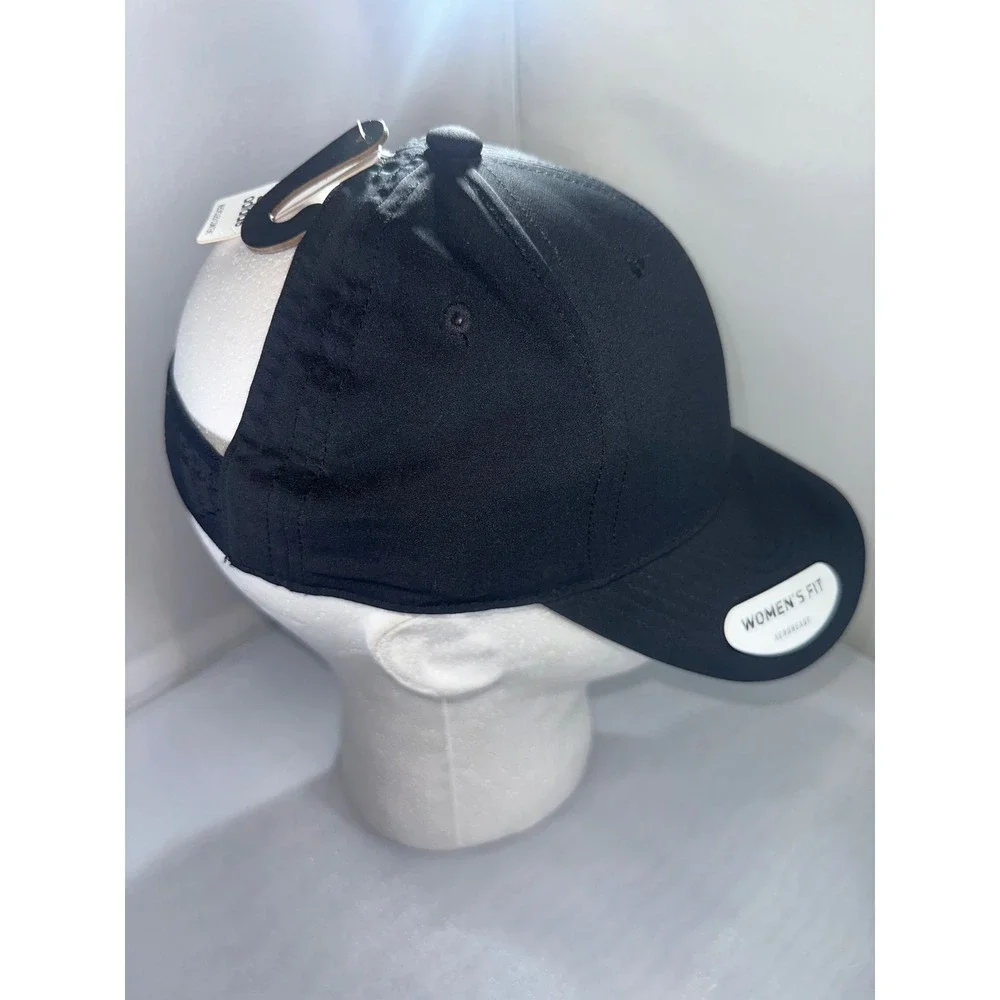 Adidas AEROREADY Womens Fit Baseball Cap Black Performance Hat New NWT - Picture 3 of 9